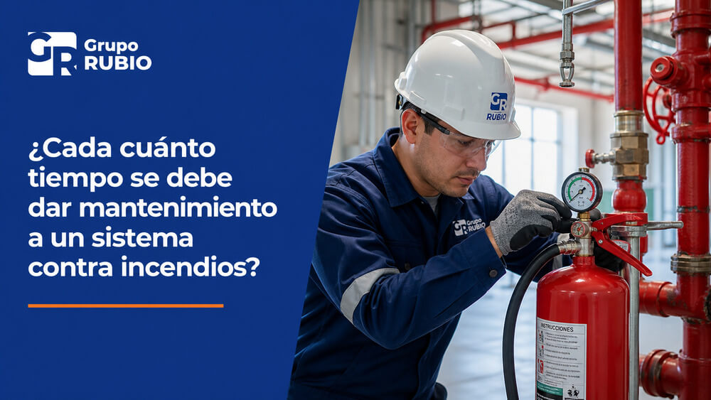 ¿Cada cuánto tiempo se debe dar mantenimiento a un sistema contra incendios?